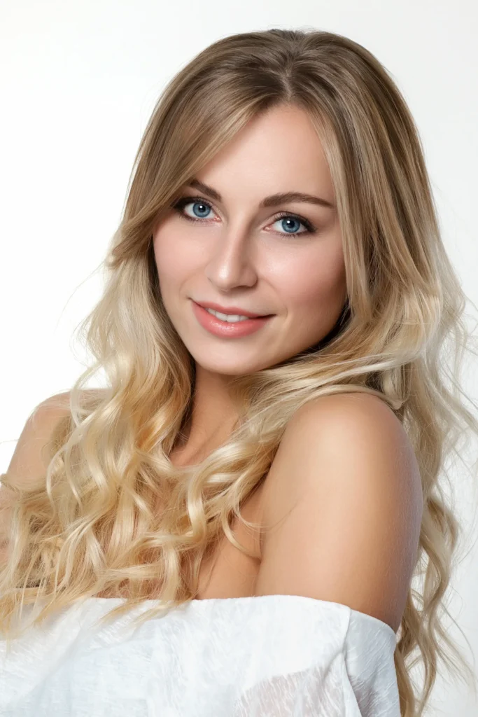 Portrait of a beautiful blonde woman