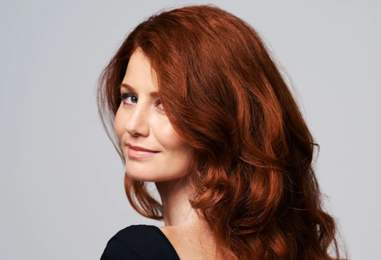 Photo of a woman with red hair